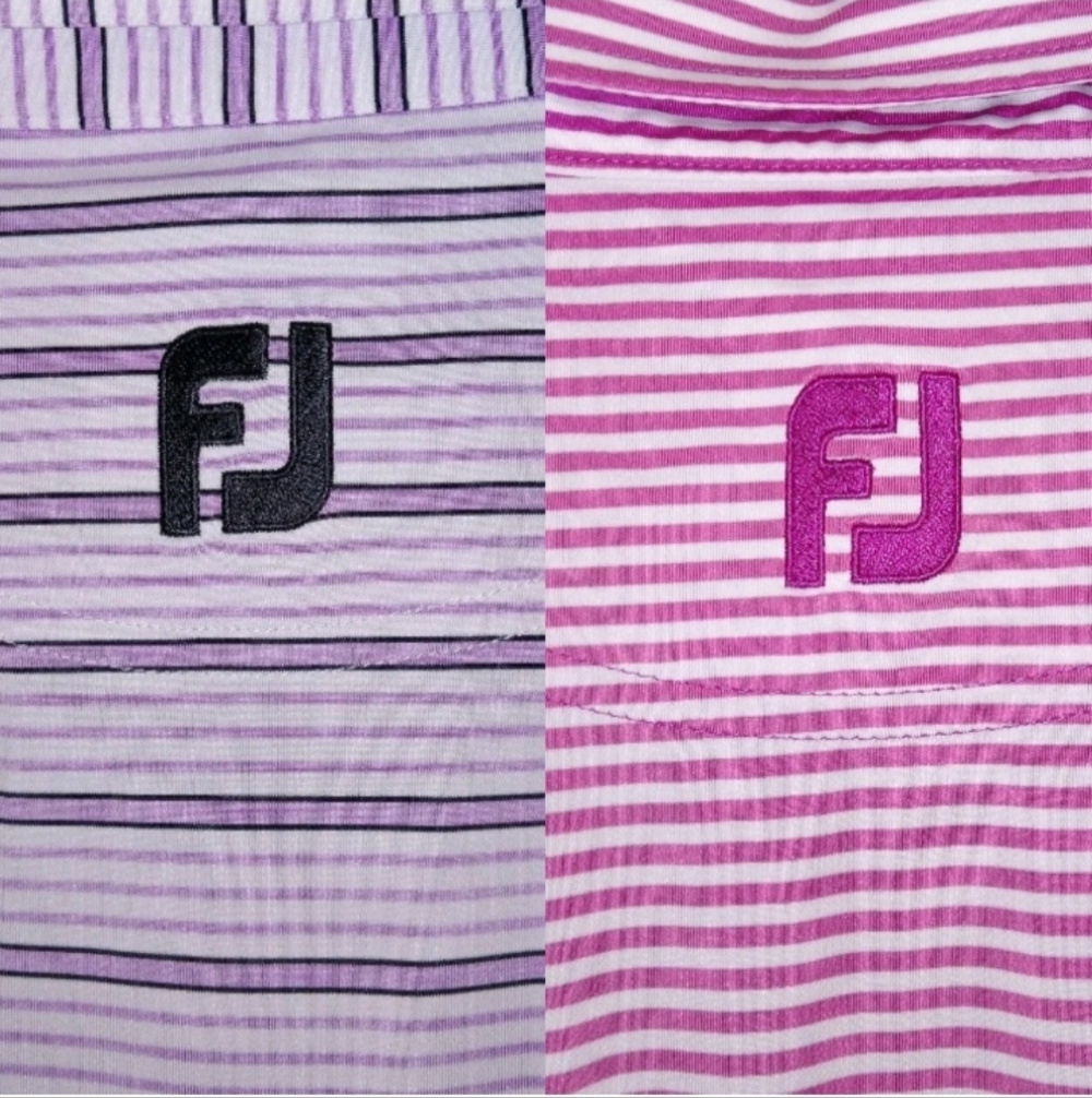 FootJoy Golf Polo Shirts Men’s XL Bundle Stripe Short Sleeve Stretch Performance - Picture 4 of 12